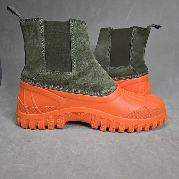 Diemme Balbi Sage Green Suede Boots Italy Sz 45 US 11 MSRP $380 - Picture 5 of 11